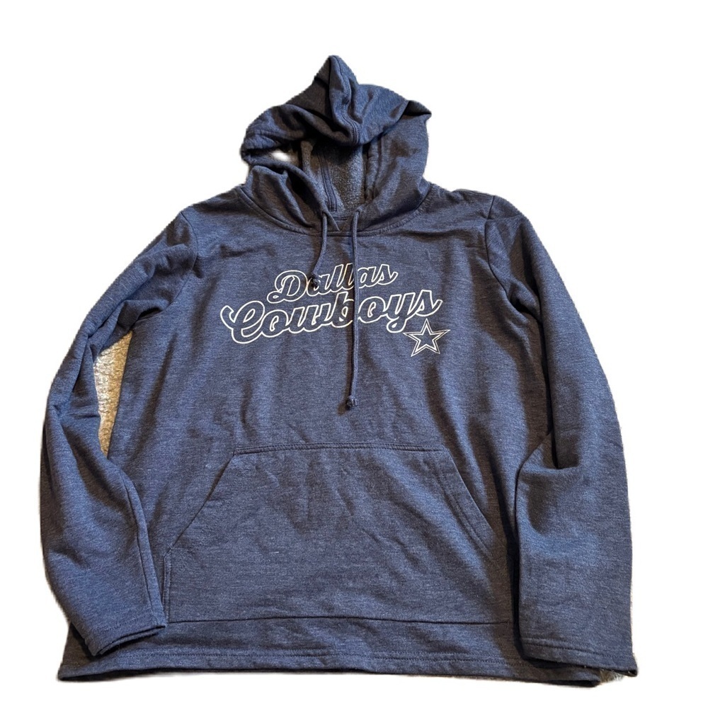 Dallas Cowboys Her Style Sweatshirt Medium Hooded Pullover Blue